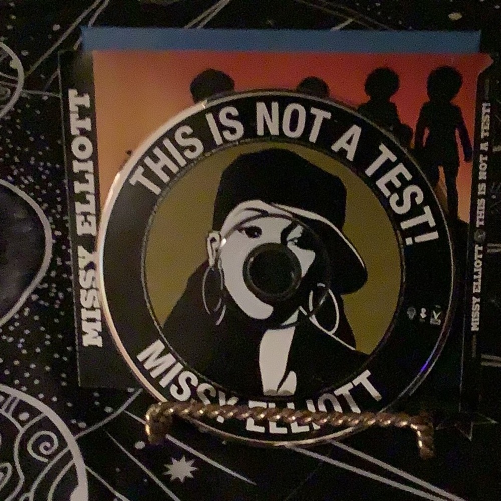 Missy Elliot CD this is not a test. Good shape parental advisory explicit